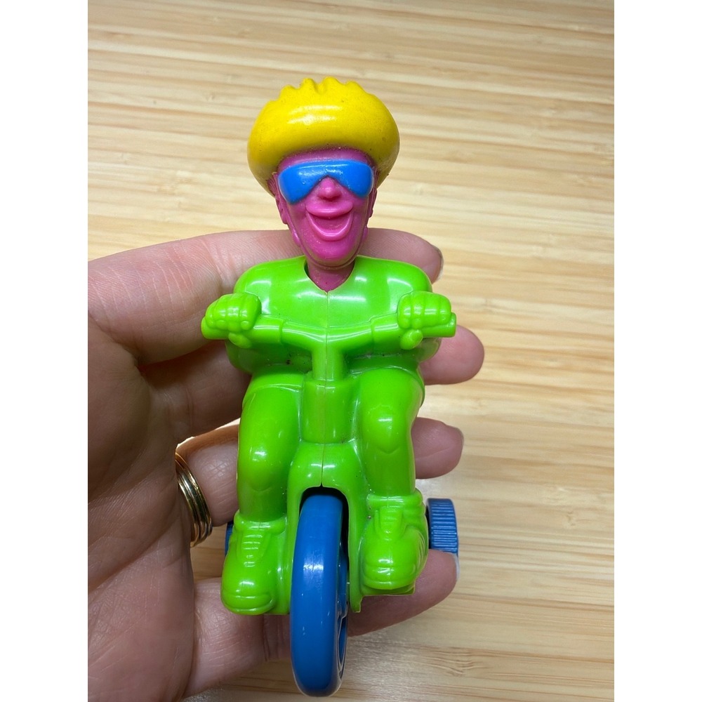 1995 Wendy's Bike Trax Bicycle Rider Toy Trike Figure Works Vintage‎